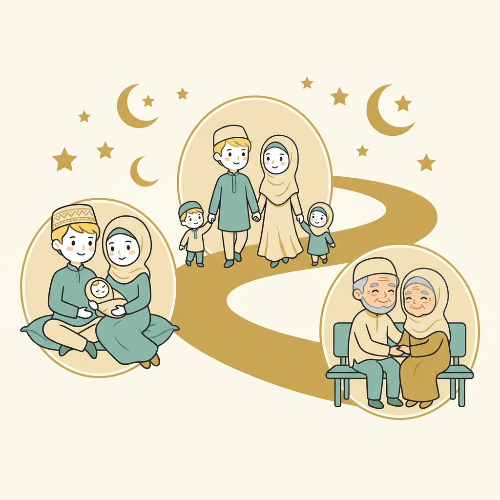 A journey through life together — from first child to growing old